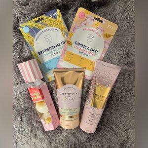 Champagne Toast Body Care Set with Face Masks